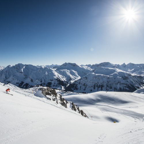 Piste van Zürs en Lech